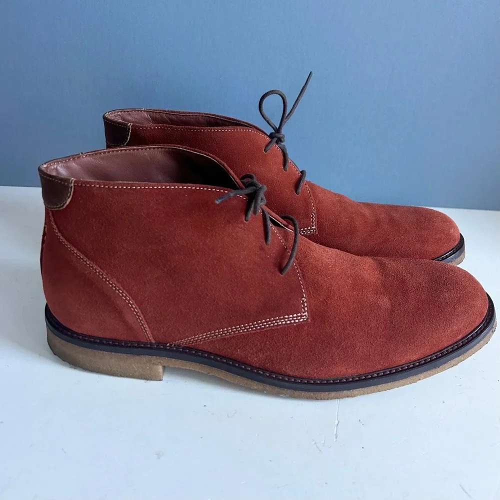 Johnston Murphy Men's Chukka Boots Size 11.5 Brown Suede Desert